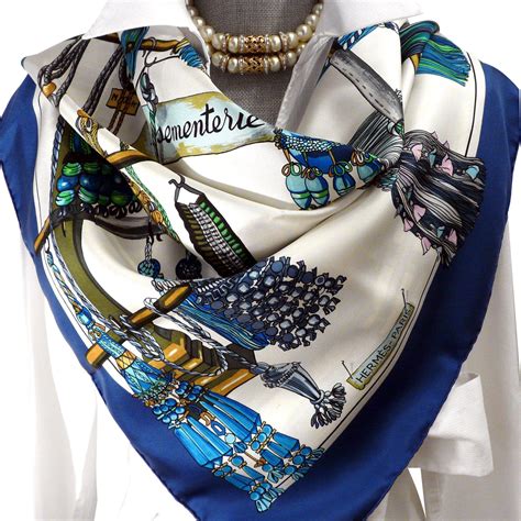 hermes blue and white scarf|hermes silk scarf price guide.